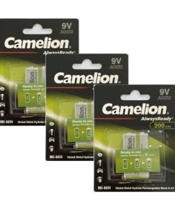 Pin sạc 9V Camelion 200 mAh vỉ 1 viên